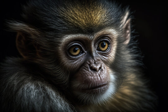  Monkey  Photos Taken By Nikon Photos Taken By Sony. Generative AI