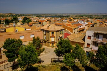 Obraz premium Beautiful shot of the old town of Caspe in the province of Zaragoza, Spain