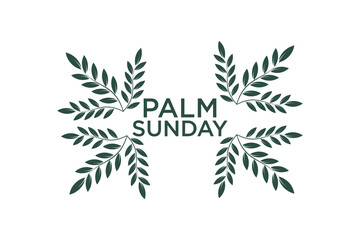 palm sunday logo vector