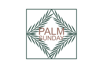 palm sunday logo vector