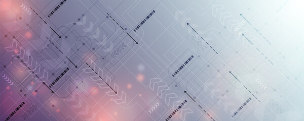 Fototapeta na wymiar background image of high computer technology Hi-tech digital technology concept, circuit board layout