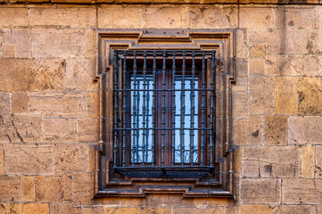 Fototapeta na wymiar Colonial architectural features in Oviedo, Asturias, Portugal