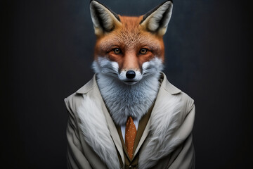 The fox in a business suit: sly and savvy. Generative AI