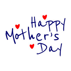 Mother's Day Design Concept on a Transparent Background