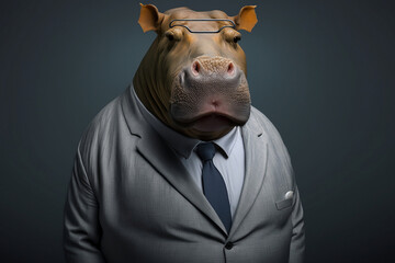The hippopotamus in a business suit: a formidable presence. Generative AI