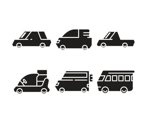 car and transportation icons set