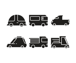 car and transportation icons set