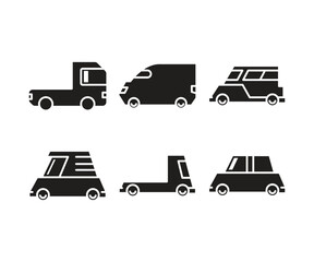 car and transportation icons set