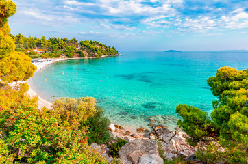 Akti Koviou beach on Sithonia peninsula, Chalkidiki, Greece