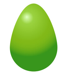 Simple shiny easter egg green radient