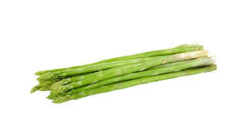 Fresh asparagus  on  transparent png