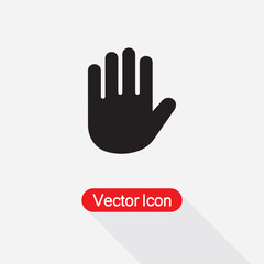 Palm Of Hand, Palm, Hand Icon Vector Illustration Eps10