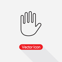 Palm Of Hand, Palm, Hand Icon Vector Illustration Eps10