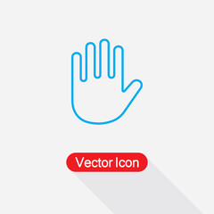 Fototapeta premium Palm Of Hand, Palm, Hand Icon Vector Illustration Eps10