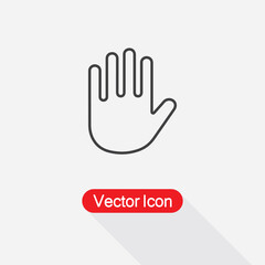 Palm Of Hand, Palm, Hand Icon Vector Illustration Eps10