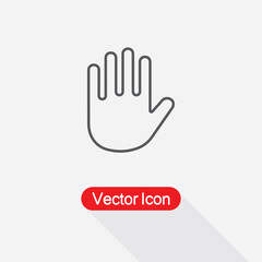 Obraz premium Palm Of Hand, Palm, Hand Icon Vector Illustration Eps10