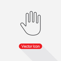 Fototapeta na wymiar Palm Of Hand, Palm, Hand Icon Vector Illustration Eps10