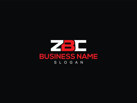 ZBC zb Logo Vector, Graphics Element zbc Letter Logo, White Background