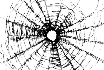 Obraz premium Rustic cracked texture with many cracks and scratches. Abstract background. PNG graphic illustration with transparent background.