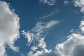 Beste Wolken am Himmel, zart weich