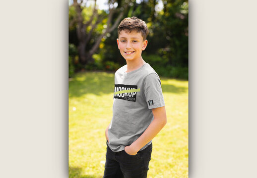 Outdoor Child's TShirt Mockup