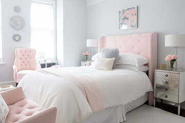 Fototapeta na wymiar modern bedroom pastel