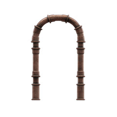 Copper Pipes 3D Alphabet or Lettering - View 1