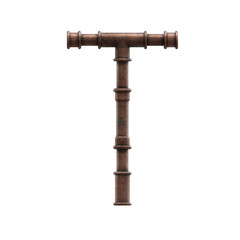 Copper Pipes 3D Alphabet or Lettering - View 1