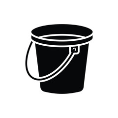 bucket icon vector design template in white background