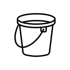 bucket icon vector design template in white background