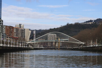 View of the estuary of Bilbao