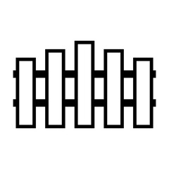 fence icon vector logo template