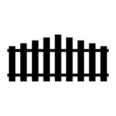 fence icon vector logo template