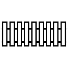 fence icon vector logo template