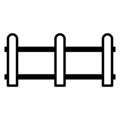 fence icon vector logo template