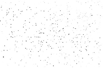 Watercolor, abstract illustration of small black splashes of paint on paper. Drawn by hand. For design and decoration with place for text.