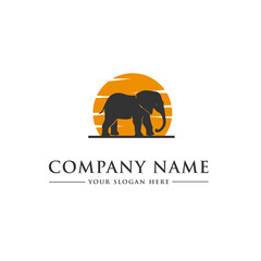 Obraz na płótnie Canvas vector logo design about elephant