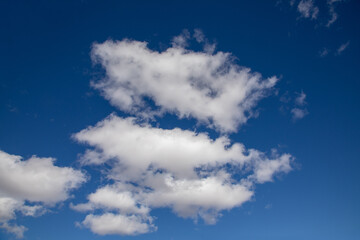  fluffy cloud with blue sky