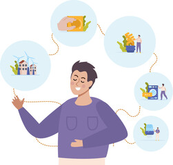 Energy Economy Thoughts Composition