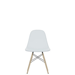 white plastic chair isolated on white, 3d render