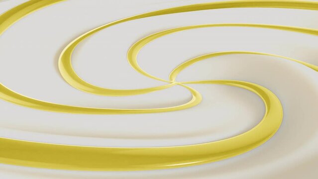 Yogurt with mango jam swirling looping background