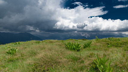 Wolkenformation über der Brenta (Italien)