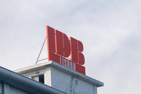 Lisbon, Portugal - December 6, 2022: Logo of IDB Lisbon &ndash; Innovation and Design Building Lisbon.