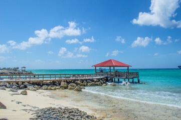 Lookout on Princess Cays Beach in the Bahamas