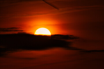 sunset over the sea