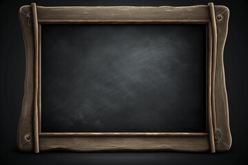 Fototapeta premium Blackboard illustration, concept of education, creativity, background. Generative AI