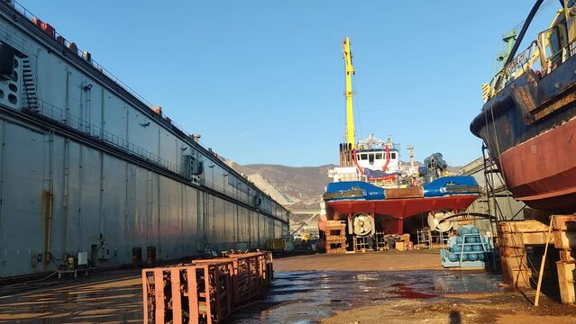 shipyard ship repair dock
