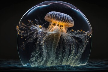 Magical Jellyfish Photography generated by AI