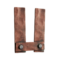 Copper Planks 3D Alphabet or Lettering - View 1