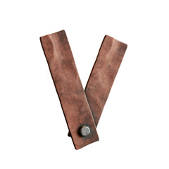 Copper Planks 3D Alphabet or Lettering - View 1